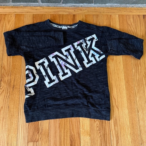 PINK Victoria's Secret Kids Black Sweatshirt - Picture 1 of 3